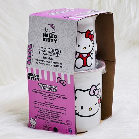 Hello Kitty Ceramic Camper Mugs, Set of 2 - Picture 4 of 5